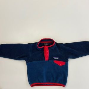 Patagonia Synchilla Pullover. Blue/Navy/Red combo. 12-18 months.
